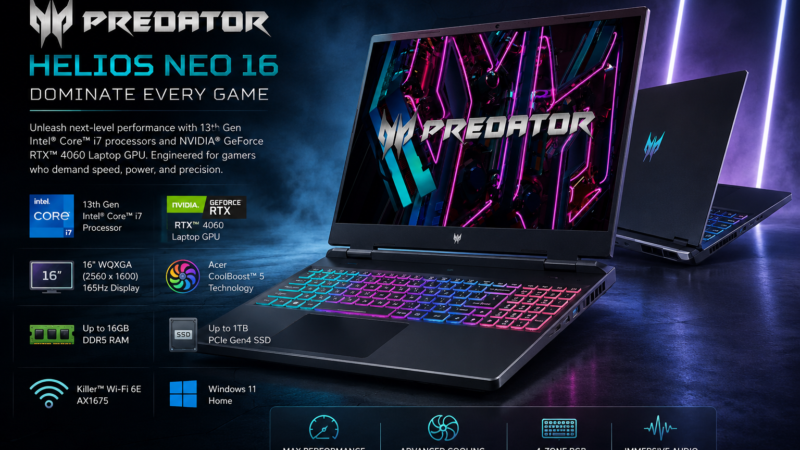 Acer Predator Helios Neo 16 Review 2026: i7-13700HX, RTX 4050 Tested
